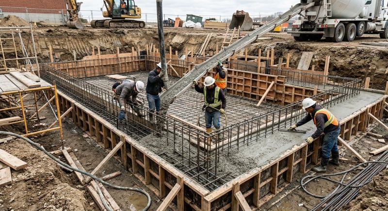Basement Concrete Installation in Massillon, OH