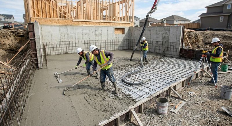 Basement Concrete Installation in Rootstown, OH
