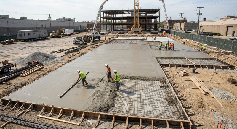 Commercial Slab Construction in Beloit, OH