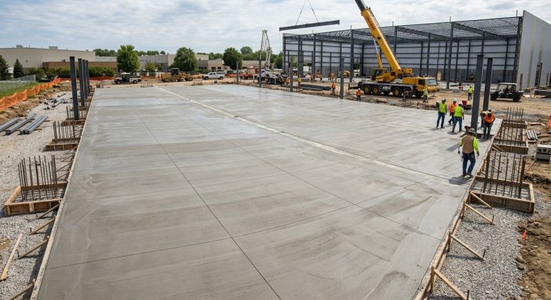 Commercial Slab Construction in Deerfield, OH