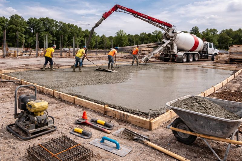 Commercial Slab Construction in Louisville, OH