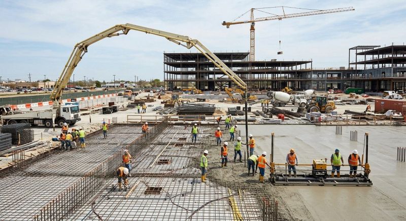 Commercial Slab Construction in Stow, OH