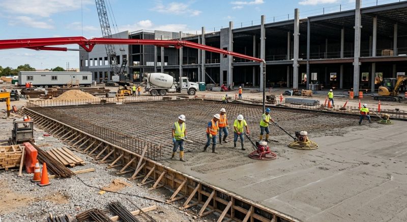Commercial Slab Construction in Wadsworth, OH