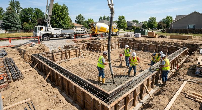 Concrete Foundation Installation in Canton, OH