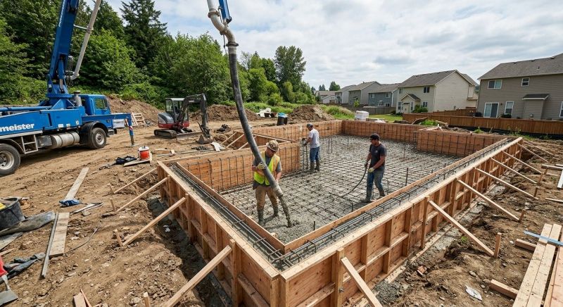 Concrete Foundation Installation in Canton, OH