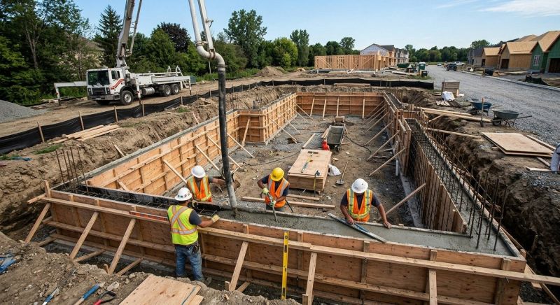Concrete Foundation Installation in Homeworth, OH