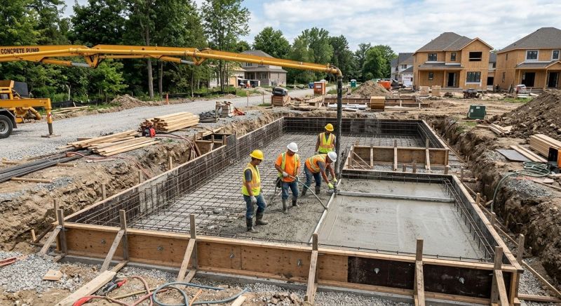 Concrete Foundation Installation in Rootstown, OH