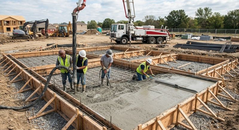 Concrete Foundation Pouring in North Canton, OH