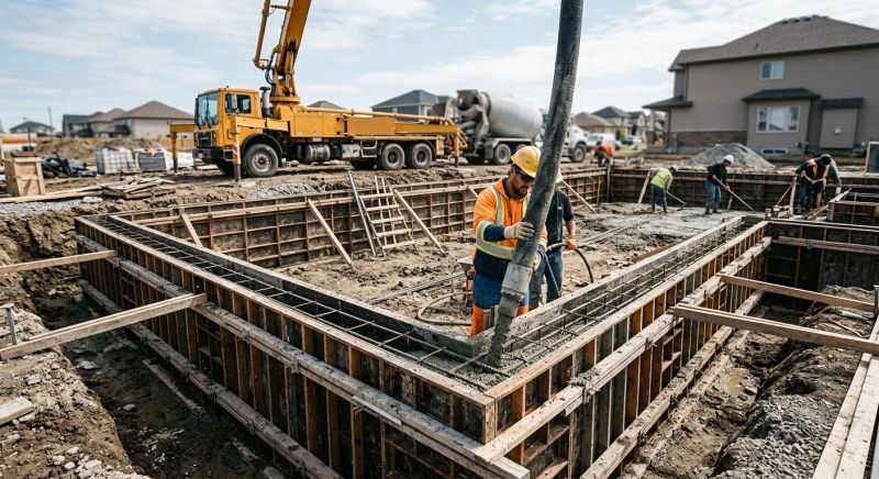 Foundation Pouring in North Canton, OH