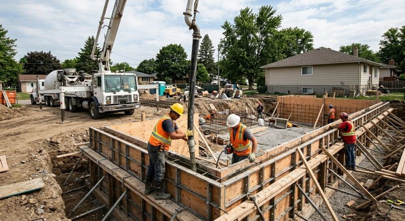 Foundation Wall Pouring in Homeworth, OH