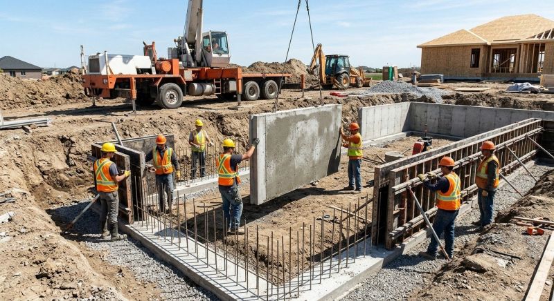 Foundation Wall Pouring in Stow, OH